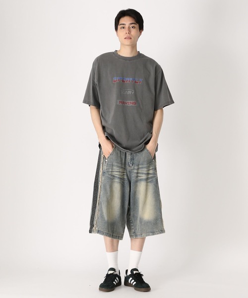 3.3 Field Trip （3.3フィールドトリップ）の「3.3 Field Trip／ビンテージレーシングT（Tシャツ/カットソー・メンズ・ブラック/ブルー/チャコール・MEDIUM/LARGE）」の4枚目の写真