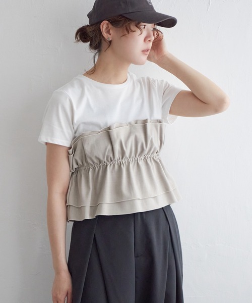 セール】ビスチェレーヤードプルオーバー（Tシャツ/カットソー