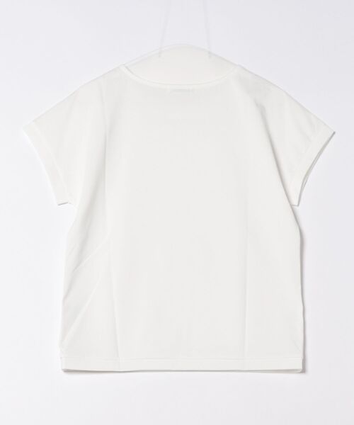 NEWYORKER(ニューヨーカー)の「【UVカット・透け防止・遮熱】ソルシールド フレンチスリーブTシャツ(Tシャツ/カットソー・レディース・ベージュ系その他/ホワイト・M/L)」の3枚目の写真