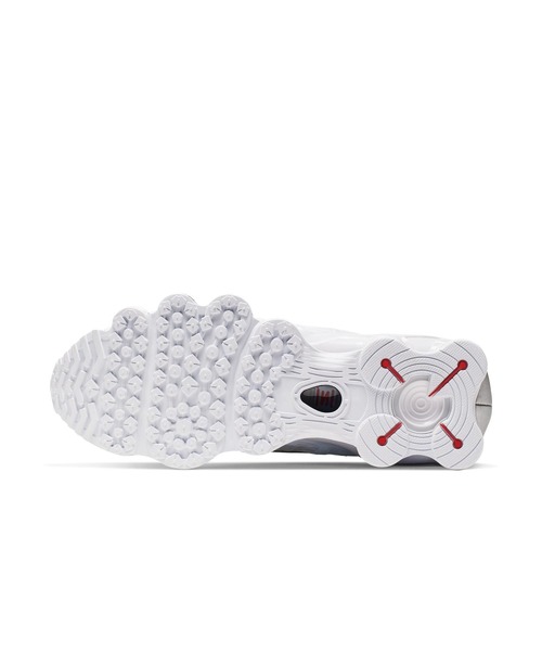 靴 Nike Shox TL AV3595-100 White NIKE SHOX TL WHITE/WHITE-METALLIC SILVER-MAX ORANGE（ナイキ