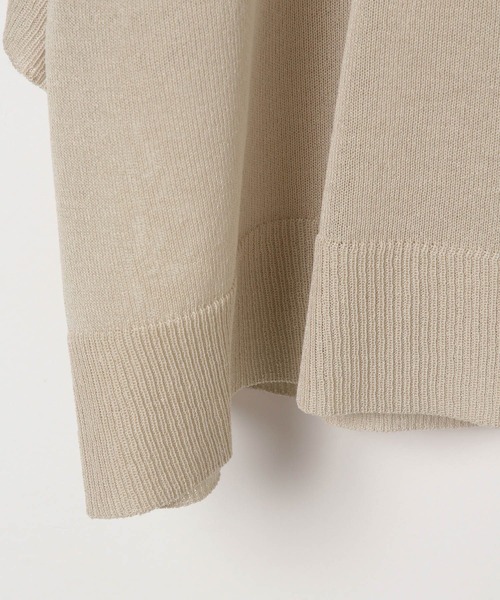 BAYFLOW（ベイフロー）の「[選べるアソートロゴ]シアーニットショートプルオーバー（ニット/セーター・レディース・その他1/オフホワイト/グレイッシュベージュ・FREE）」の11枚目の写真