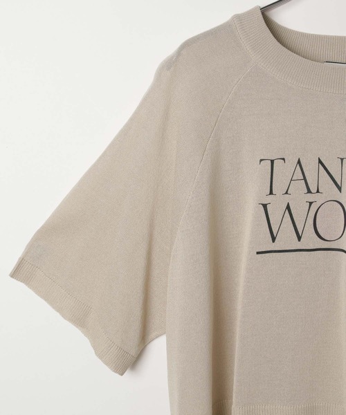 BAYFLOW（ベイフロー）の「[選べるアソートロゴ]シアーニットショートプルオーバー（ニット/セーター・レディース・その他1/オフホワイト/グレイッシュベージュ・FREE）」の10枚目の写真