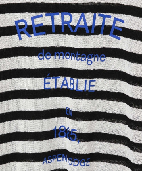 BAYFLOW（ベイフロー）の「[選べるアソートロゴ]シアーニットショートプルオーバー（ニット/セーター・レディース・その他1/オフホワイト/グレイッシュベージュ・FREE）」の7枚目の写真