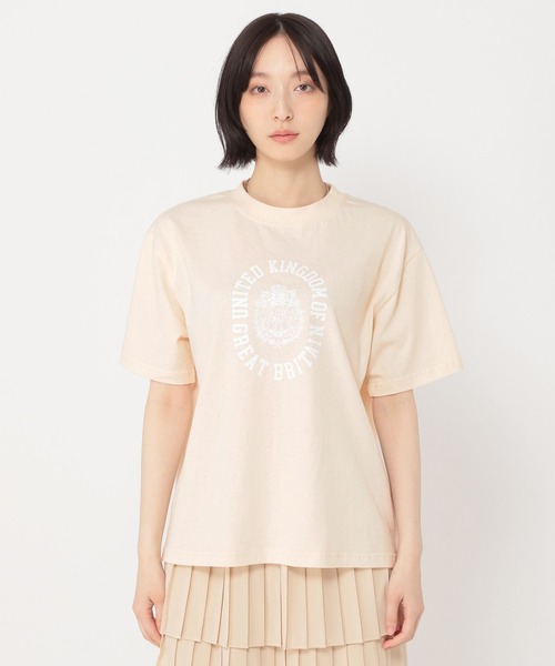 studio CLIP(スタディオクリップ)の「【daily CLIP】カレッジデザインTシャツ(Tシャツ/カットソー・レディース・オフホワイト/ネイビー/チェリーレッド・FREE)」の13枚目の写真
