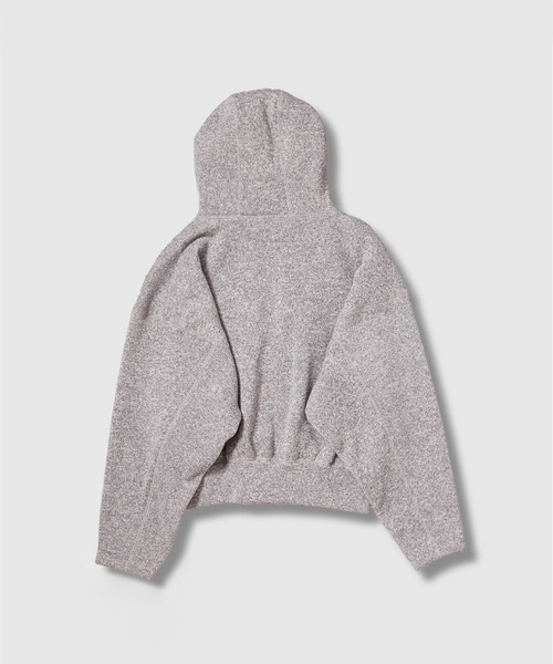 HOLIDAY（ホリデイ）の「THERMAL PRO FLEECE ZIP-UP HOODIE サーマルプロフリースジップアップフーディー（パーカー・レディース・ヘザーグレー/ブラック・ONE SIZE）」の8枚目の写真