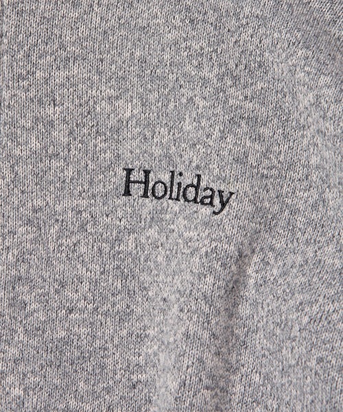 HOLIDAY（ホリデイ）の「THERMAL PRO FLEECE ZIP-UP HOODIE サーマルプロフリースジップアップフーディー（パーカー・レディース・ヘザーグレー/ブラック・ONE SIZE）」の6枚目の写真