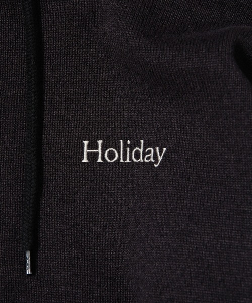 HOLIDAY（ホリデイ）の「THERMAL PRO FLEECE ZIP-UP HOODIE サーマルプロフリースジップアップフーディー（パーカー・レディース・ヘザーグレー/ブラック・ONE SIZE）」の7枚目の写真