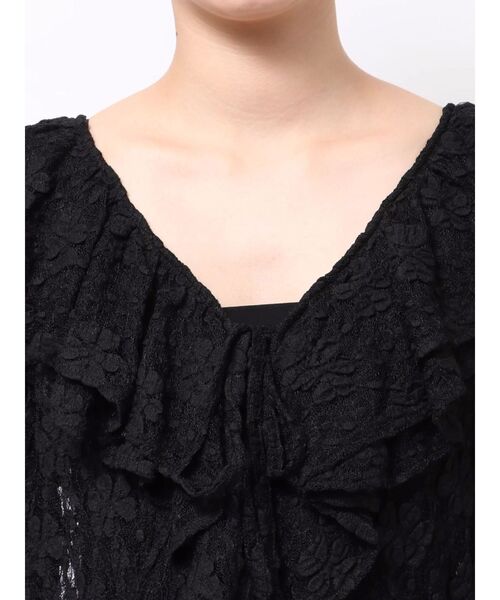 jouetie（ジュエティ）の「ラッフルフリルレースブラウス（シャツ/ブラウス・レディース・ブラック/オフホワイト/ベージュ・MEDIUM）」の18枚目の写真