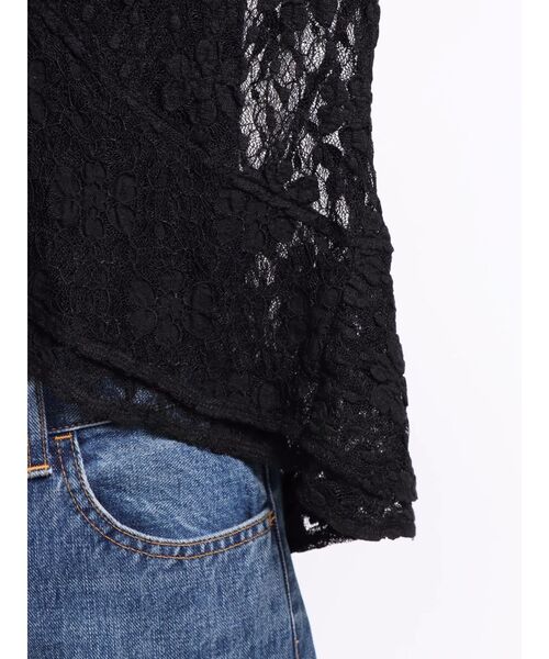 jouetie（ジュエティ）の「ラッフルフリルレースブラウス（シャツ/ブラウス・レディース・ブラック/オフホワイト/ベージュ・MEDIUM）」の20枚目の写真