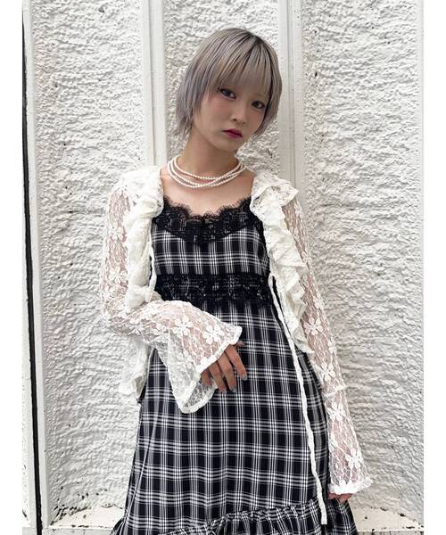 セール】ラッフルフリルレースブラウス（シャツ/ブラウス