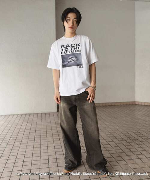 SENSE OF PLACE by URBAN RESEARCH（センスオブプレイスバイアーバンリサーチ）の「『別注』SENSE OF PLACE×BTTF　クルーネックプリントTシャツ A（Tシャツ/カットソー・メンズ・レッド/ホワイト/ブラック・MEDIUM/LARGE）」の18枚目の写真