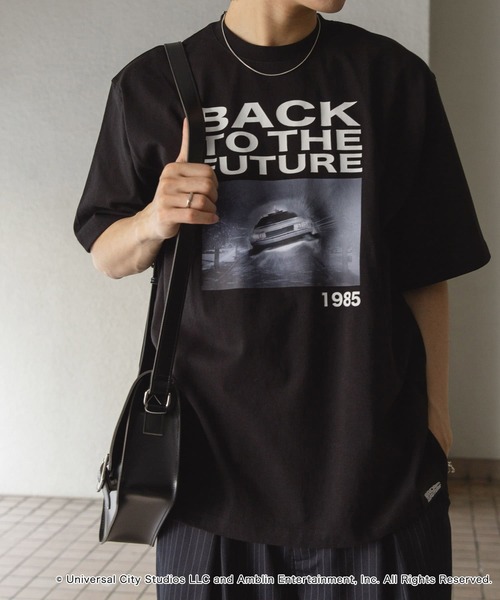 SENSE OF PLACE by URBAN RESEARCH（センスオブプレイスバイアーバンリサーチ）の「『別注』SENSE OF PLACE×BTTF　クルーネックプリントTシャツ A（Tシャツ/カットソー・メンズ・レッド/ホワイト/ブラック・MEDIUM/LARGE）」の20枚目の写真