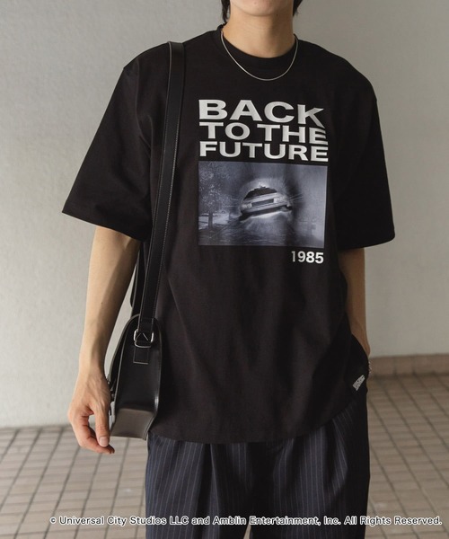 SENSE OF PLACE by URBAN RESEARCH（センスオブプレイスバイアーバンリサーチ）の「『別注』SENSE OF PLACE×BTTF　クルーネックプリントTシャツ A（Tシャツ/カットソー・メンズ・レッド/ホワイト/ブラック・MEDIUM/LARGE）」の22枚目の写真