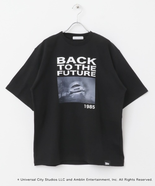 SENSE OF PLACE by URBAN RESEARCH（センスオブプレイスバイアーバンリサーチ）の「『別注』SENSE OF PLACE×BTTF　クルーネックプリントTシャツ A（Tシャツ/カットソー・メンズ・レッド/ホワイト/ブラック・MEDIUM/LARGE）」の4枚目の写真