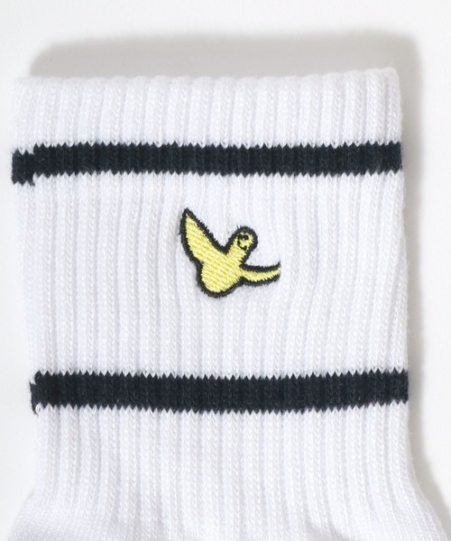 Mark Gonzales（マーク・ゴンザレス）の「MARK GONZALES/マークゴンザレス 3足セット ラインソックス クオーターソックス ショートソックス スニーカーソックス 靴下（ソックス/靴下・メンズ・ブラック/ホワイト・25-27CM）」の5枚目の写真