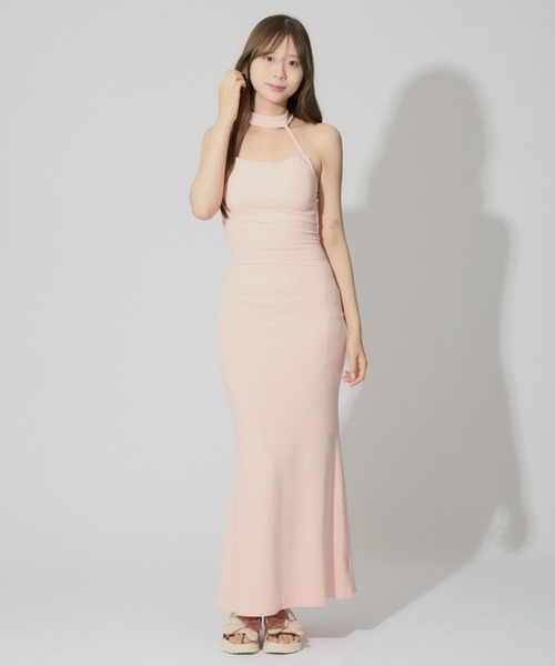 eneu ホルターネック ロングワンピース 新品タグ付】ENEU ホルターネックロングワンピース ホワイト