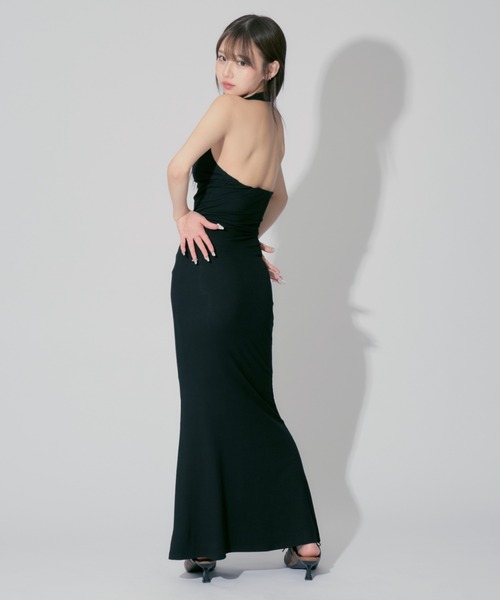 セール】Halter Neck Strap Dress / ホルターネックストラップ