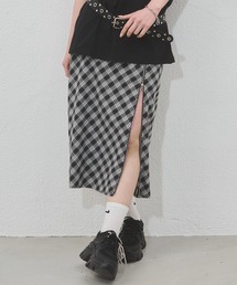 ENVYM | スリットチェックロングスカート(スカート)
