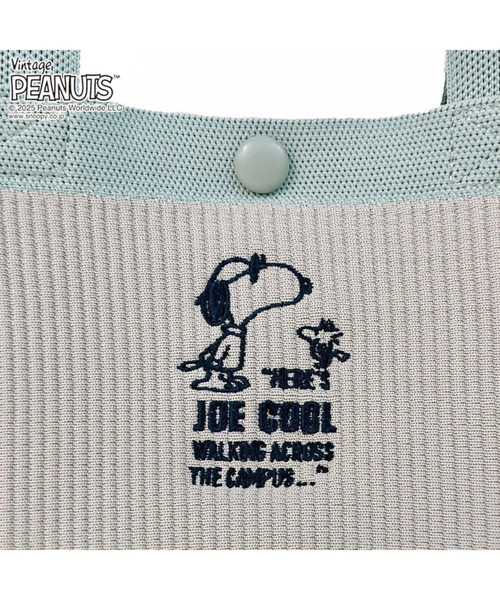Vintage PEANUTS（ビンテージピーナッツ）の「ルートート / IP.デリ.ルフル.ピーナッツ-0H（トートバッグ・レディース・ミント/ネイビー/ピンク/グレー・FREE）」の7枚目の写真