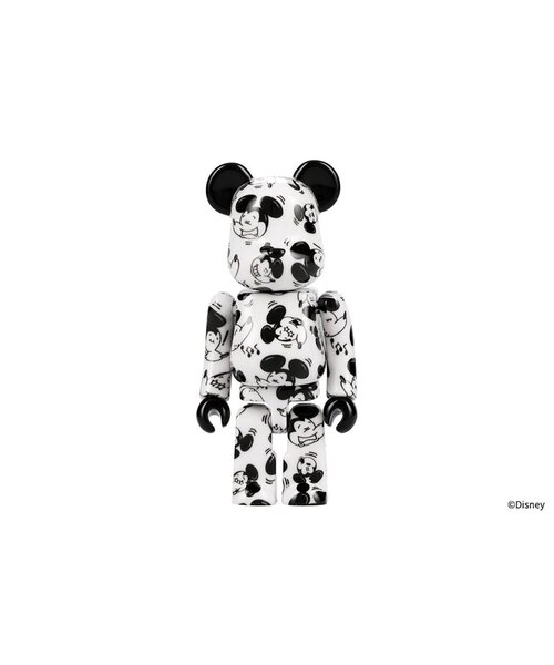 ベアブリック ミッキーマウス白黒 BE＠RBRICKベアブリック☆ミッキーマウス白黒版(BLACK&WHITE Ver