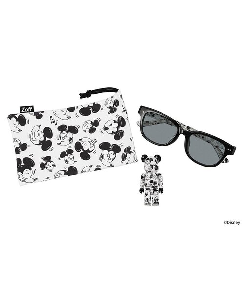 数量限定】Zoff｜BE@RBRICK ウェリントン型 サングラス