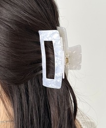 LOVALOT（ラバロット）の「【大サイズ】大きめ スクエア型 シェル バンス ヘアクリップ（バレッタ/ヘアクリップ）」