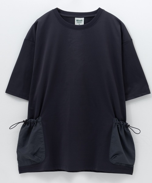 Mac-House(マックハウス)の「WOODS ドローコードポケットTシャツ【UVカット】(Tシャツ/カットソー・メンズ・ホワイト/ネイビー/ブラック/カーキ・M/L/XL)」の11枚目の写真