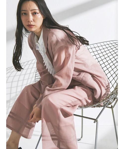 TONAL(トーナル)の「シアータックワイドパンツ(その他パンツ・レディース・ブラック/ベージュ/ピンク・MEDIUM/SMALL)」の14枚目の写真