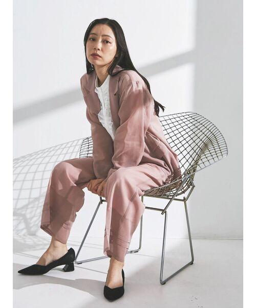 TONAL(トーナル)の「シアータックワイドパンツ(その他パンツ・レディース・ブラック/ベージュ/ピンク・MEDIUM/SMALL)」の15枚目の写真