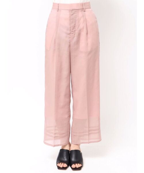 TONAL(トーナル)の「シアータックワイドパンツ(その他パンツ・レディース・ブラック/ベージュ/ピンク・MEDIUM/SMALL)」の19枚目の写真