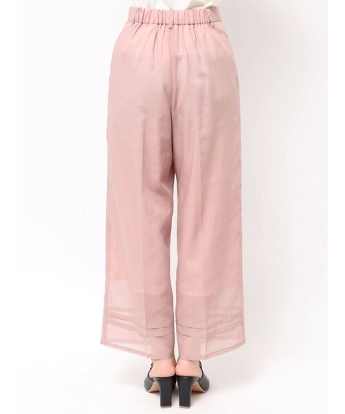 TONAL(トーナル)の「シアータックワイドパンツ(その他パンツ・レディース・ブラック/ベージュ/ピンク・MEDIUM/SMALL)」の4枚目の写真