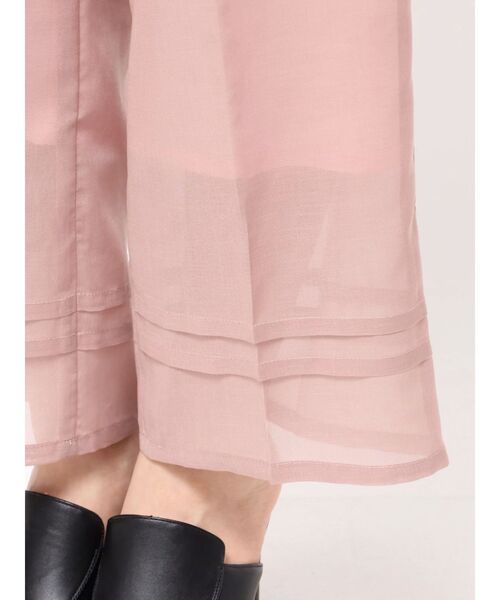 TONAL(トーナル)の「シアータックワイドパンツ(その他パンツ・レディース・ブラック/ベージュ/ピンク・MEDIUM/SMALL)」の7枚目の写真
