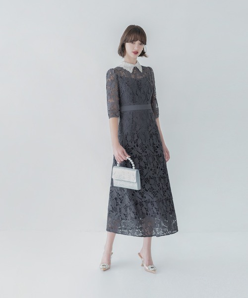 美品 Leja レジャ 結婚式 パーティー オケージョン ドレス ワンピース М レジャ Leja ボリュームチュールパイピングフレアドレス