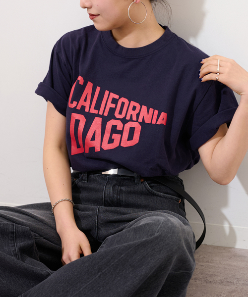 JOURNAL STANDARD relume（ジャーナルスタンダード　レリューム）の「《追加》別注【GULFCOAST SPORTSWEAR】ロゴTシャツ（Tシャツ/カットソー・レディース・ライトホワイト/グリーン/ベージュ/ネイビー・FREE）」の4枚目の写真