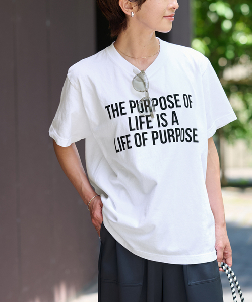 JOURNAL STANDARD relume（ジャーナルスタンダード　レリューム）の「《追加》別注【GULFCOAST SPORTSWEAR】ロゴTシャツ（Tシャツ/カットソー・レディース・ライトホワイト/グリーン/ベージュ/ネイビー・FREE）」の9枚目の写真