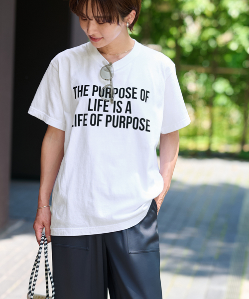 JOURNAL STANDARD relume（ジャーナルスタンダード　レリューム）の「《追加》別注【GULFCOAST SPORTSWEAR】ロゴTシャツ（Tシャツ/カットソー・レディース・ライトホワイト/グリーン/ベージュ/ネイビー・FREE）」の10枚目の写真