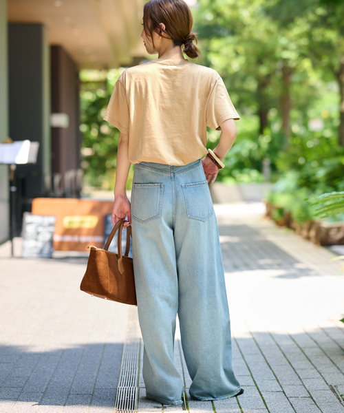 JOURNAL STANDARD relume（ジャーナルスタンダード　レリューム）の「《追加》別注【GULFCOAST SPORTSWEAR】ロゴTシャツ（Tシャツ/カットソー・レディース・ライトホワイト/グリーン/ベージュ/ネイビー・FREE）」の16枚目の写真