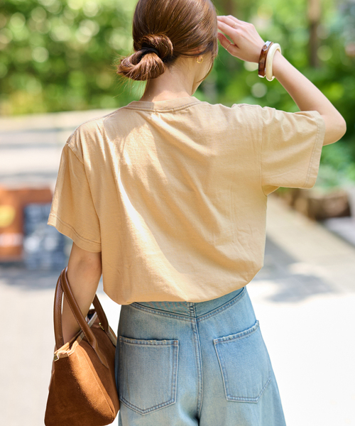 JOURNAL STANDARD relume（ジャーナルスタンダード　レリューム）の「《追加》別注【GULFCOAST SPORTSWEAR】ロゴTシャツ（Tシャツ/カットソー・レディース・ライトホワイト/グリーン/ベージュ/ネイビー・FREE）」の20枚目の写真