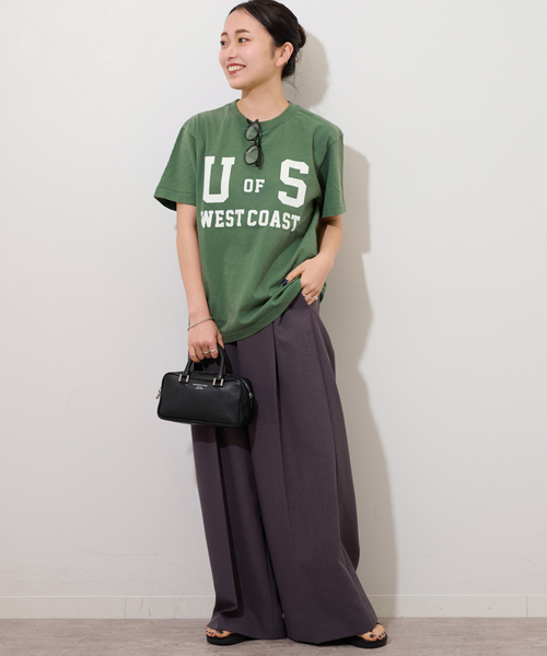 JOURNAL STANDARD relume（ジャーナルスタンダード　レリューム）の「《追加》別注【GULFCOAST SPORTSWEAR】ロゴTシャツ（Tシャツ/カットソー・レディース・ライトホワイト/グリーン/ベージュ/ネイビー・FREE）」の21枚目の写真