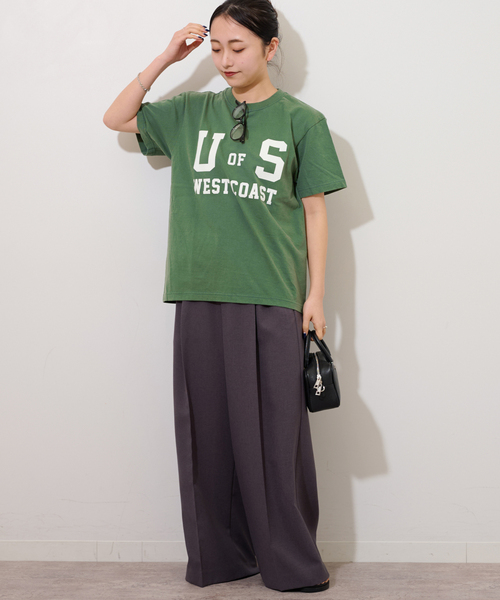 JOURNAL STANDARD relume（ジャーナルスタンダード　レリューム）の「《追加》別注【GULFCOAST SPORTSWEAR】ロゴTシャツ（Tシャツ/カットソー・レディース・ライトホワイト/グリーン/ベージュ/ネイビー・FREE）」の22枚目の写真