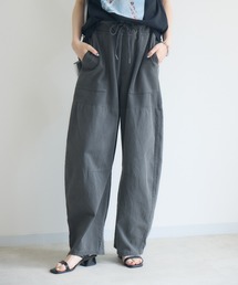 33℃　ポンチ×布帛ワイドカーブパンツ