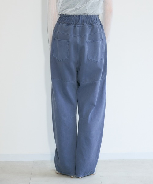 Paradise Picnic（パラダイスピクニック）の「33℃　ポンチ×布帛ワイドカーブパンツ（その他パンツ・レディース・ネイビー/ブラック/カーキ・FREE）」の15枚目の写真