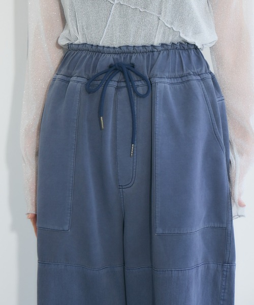 セール】33℃ ポンチ×布帛ワイドカーブパンツ（その他パンツ