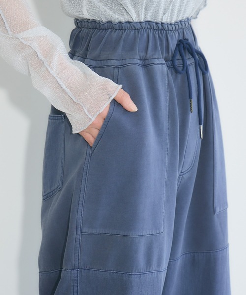 Paradise Picnic（パラダイスピクニック）の「33℃　ポンチ×布帛ワイドカーブパンツ（その他パンツ・レディース・ネイビー/ブラック/カーキ・FREE）」の20枚目の写真