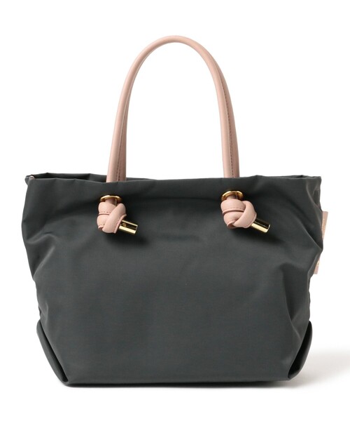 25S/S新作▼ VIOLAd’ORO / BIANCA ナイロンショルダー　黒 VIOLAd'ORO / BIANCA ナイロン トートバッグ S（トートバッグ