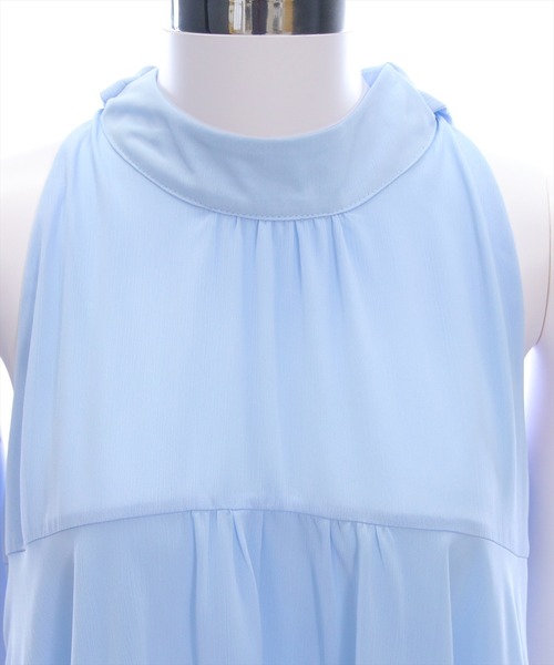 CLEAR BASIC（クリアベーシック）の「ボウタイリボンティアードブラウス[オフィスカジュアル 着回し抜群 上品]（シャツ/ブラウス・レディース・ブラック/アイボリー/ブルーグレー/ネイビー/ワインレッド・F）」の21枚目の写真