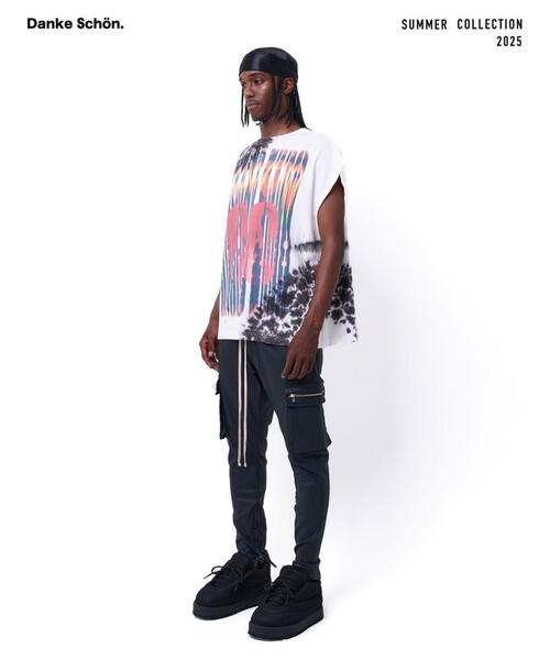 DANKE SCHON(ダンケシェーン)の「DankeSchon/ダンケシェーン/TIEDYE NOSLEEVES NUMBERRING(Tシャツ/カットソー・メンズ・その他24・M/L)」の14枚目の写真