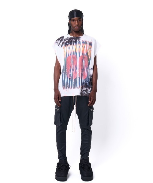 【DankeSchon】TIEDYE NOSLEEVES NUMBERRING Tシャツ DankeSchon/ダンケシェーン/TIEDYE NOSLEEVES NUMBERRING（T