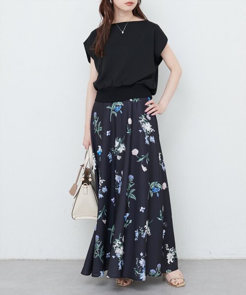 natural couture（ナチュラルクチュール）の「きれいめポンチボートネックTOPS（タンクトップ・レディース・ピンク/ブルー/アイボリー/グレイッシュベージュ/ブラック・FREE）」の16枚目の写真