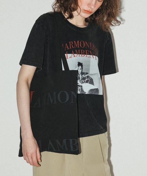 ADAM ET ROPE'(アダムエロペ)の「【WEB限定】RECORDSプリントトートバッグ(トートバッグ・レディース・ブラック/キナリ/ブラック系その他/ホワイト系その他5・FREE)」の11枚目の写真